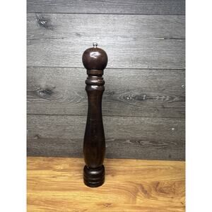 Trudeau Pepper Mill 17" Professional Restaurant Grinder Walnut Large Adj Grinder